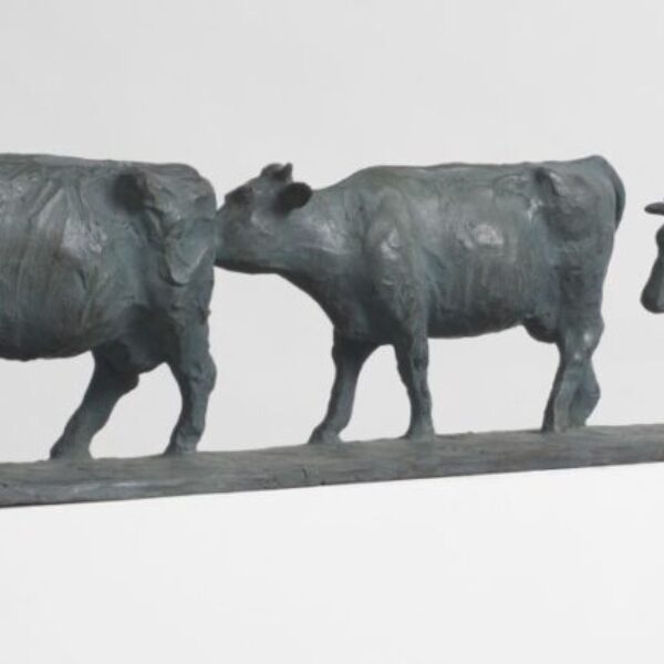 Marina van der Kooi -Grote GROTE MELKRIJ -brons-135 cm lan