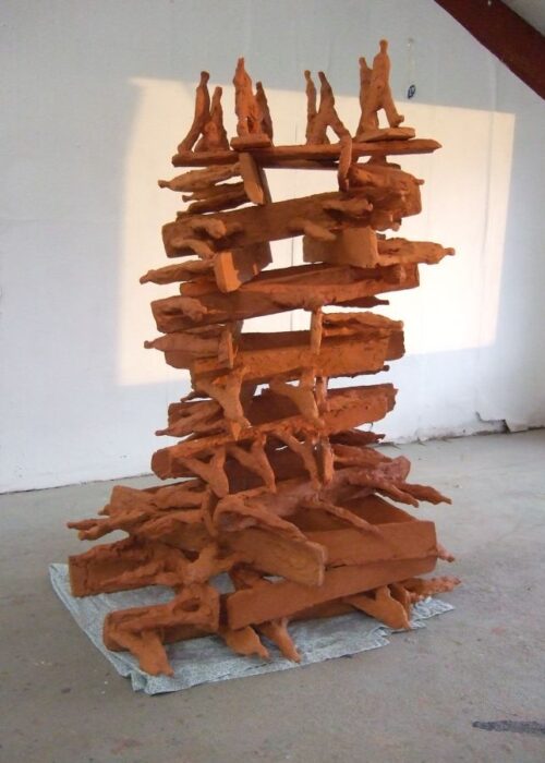 Marina van der Kooi-Rouwtoren 120 cm hoog.