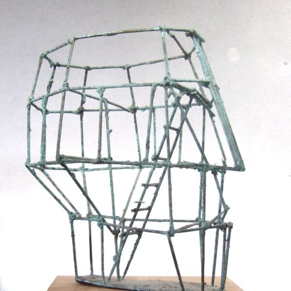 Marinavander KooiOPEN KOP -ontwerp in brons 50 cm h.