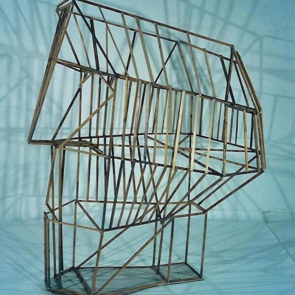 Model Open Kop, houten latjes, 200 cm h